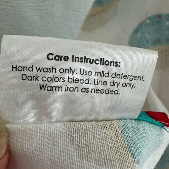 Gourmet Club Cupcake Print Cotton Apron With Polka Dot Ruffles & Pockets OSFM - Picture 7 of 8